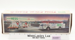 Toy Fire Truck W/ Lights & Sounds 1989 HESS Vintage