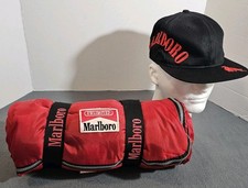 Marlboro Ad Lot, Vintage Buffalo Plaid Sleepi...