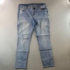 Old Navy Jeans Women Sz 20 Tall Boyfriend Straight Light Wash Normcore Cite Nice