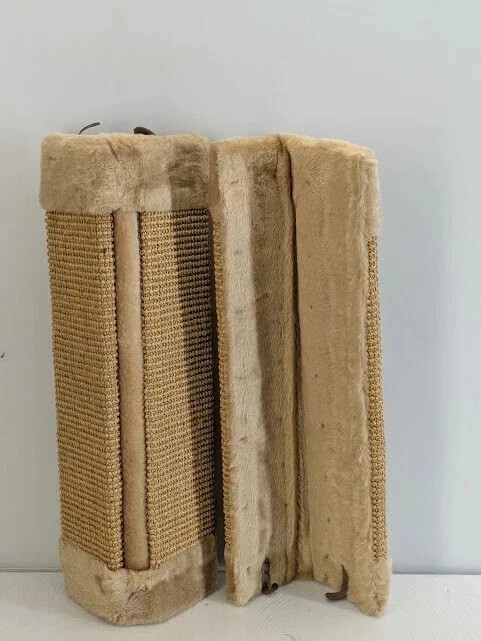 2-pk Cat Scratcher Kitty Pet Post Wall Corner Carpet Rope Jute Sisal Dark Brown