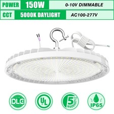 150W LED Shop Light UFO High Bay Fixture Commercial Warehouse Gym Work Lighting