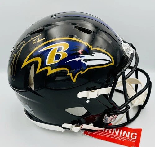 Ray Lewis Signed Full Size Authentic Helmet Baltimore Ravens Fanatics COA