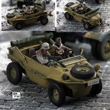 SanRong 1/72 DE 166 Amphibious Vehicle includes 2 soldiers Finished Model