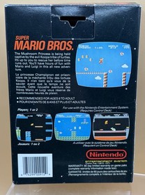 Super Mario Bros (NES) Mattel Canada Black Box - 3-Screw - CIB - Authentic