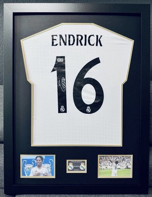 Endrick signiertes Real Madrid Trikot / FIFA / Frame / Beckett / Ronaldo