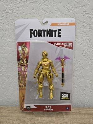 Fortnite Solo Mode RAZ (GOLDEN) Ultra Limited Edition Figure | eBay