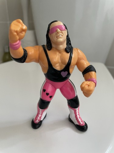 WWF Hasbro Series 4 Bret The Hitman Hart Purple He...