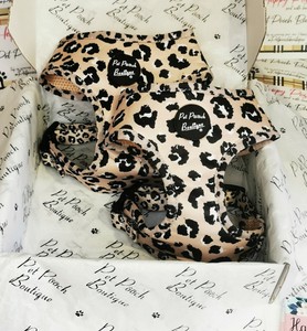 leopard print dog harness