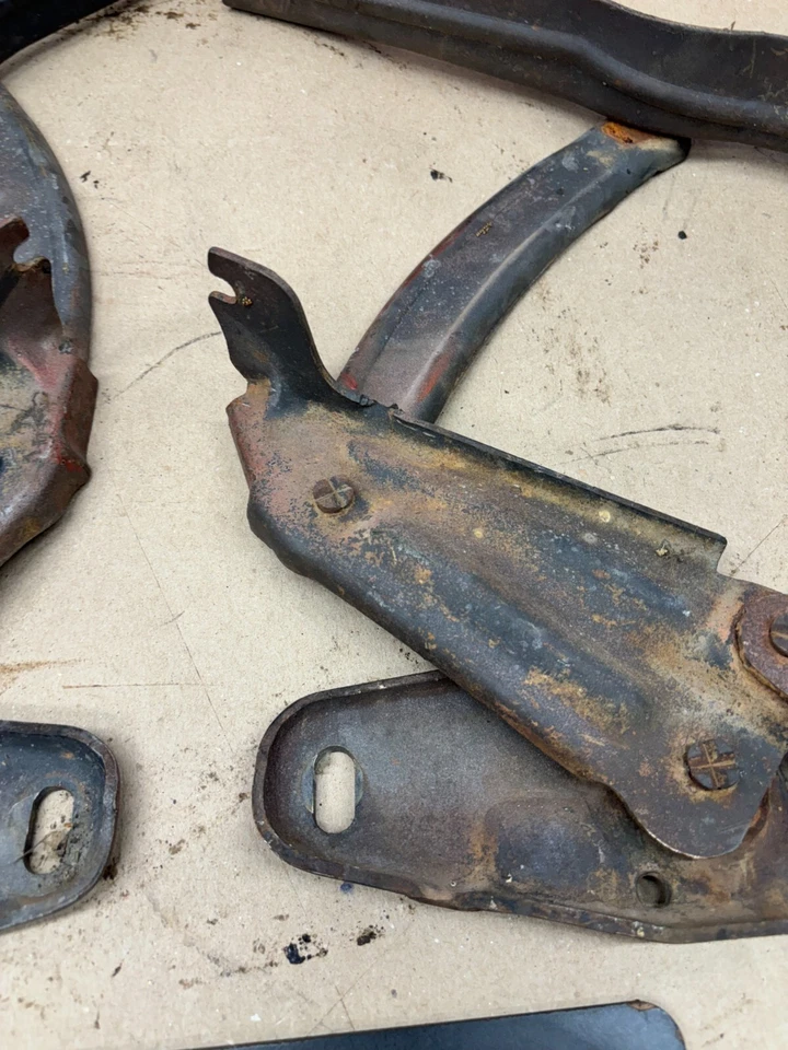 1968 CHEVELLE IMPALA 68 69 73 74 1972 NOVA Б/У ПЕТЛИ КАПОТА КОМПЛЕКТ ПЕТЕЛЬ ПАРА OEM O - Изображение 4 из 4