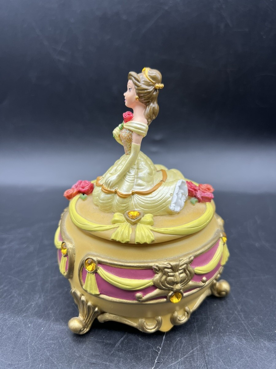 RARE Vintage Disney Parks Belle Beauty& The Beast Jewelry Trinket