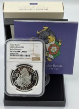 UK Tudor Beasts the Bull of Clarence 2023 Silver Coin NGC PF70 UCA
