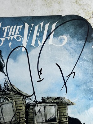 RARE PIERCE THE VEIL Signed By All Members! Collide With The Sky