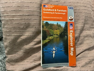 Guildford and Farnham (Explorer Maps), Ordnance Survey, Used; Very Good Book