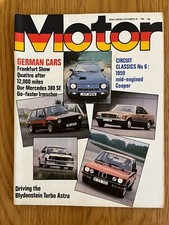 Motor Magazine Mercedes 380 SE, German Cars, September 1981 W/E 26/9/81
