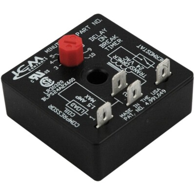 ICM Controls ICM206B Delay on Break Timer with 3-10 Minute Time Delay, 18-30 VAC