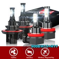 FOR Mini Cooper R56 Clubman R55 6500K LED Headlight High&Low Beam+Fog Bulb Light