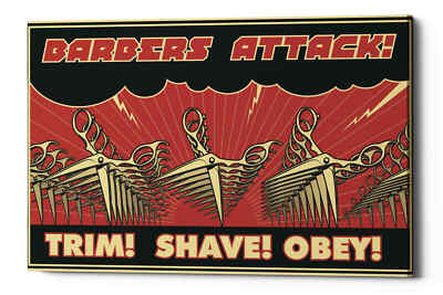 Epic Graffiti 'Barbershop' Giclee Canvas Wall Art