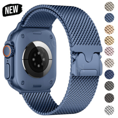 Für Apple Watch Ultra 3 49mm 11 10 9 8 7 6 5 4 SE 3 Metall Ersatz Armband Strap