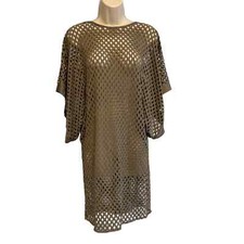 Brown Cut Out Swim Cover Up Pre-owned See Measurements for Size