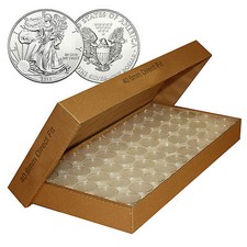 1000 cápsulas herméticas para portamonedas H40 de ajuste directo para dólar Silver Eagle