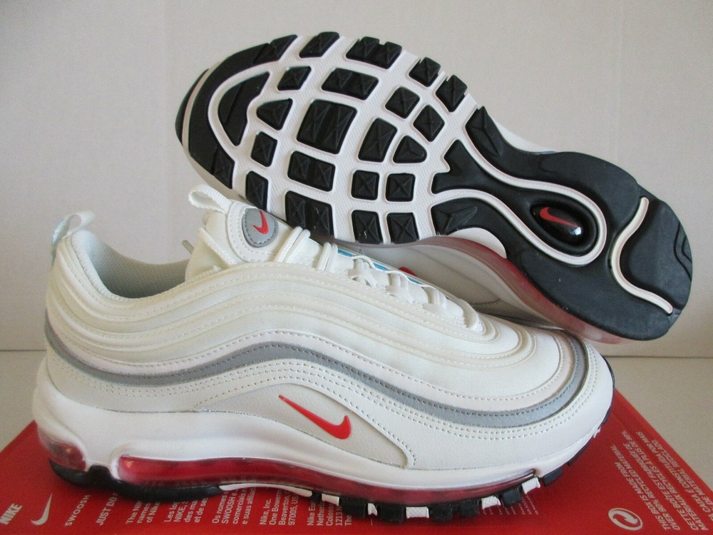 Nike Air Max 97 Summit White Siren Red Black Women's Size 8.5 DA9325-101