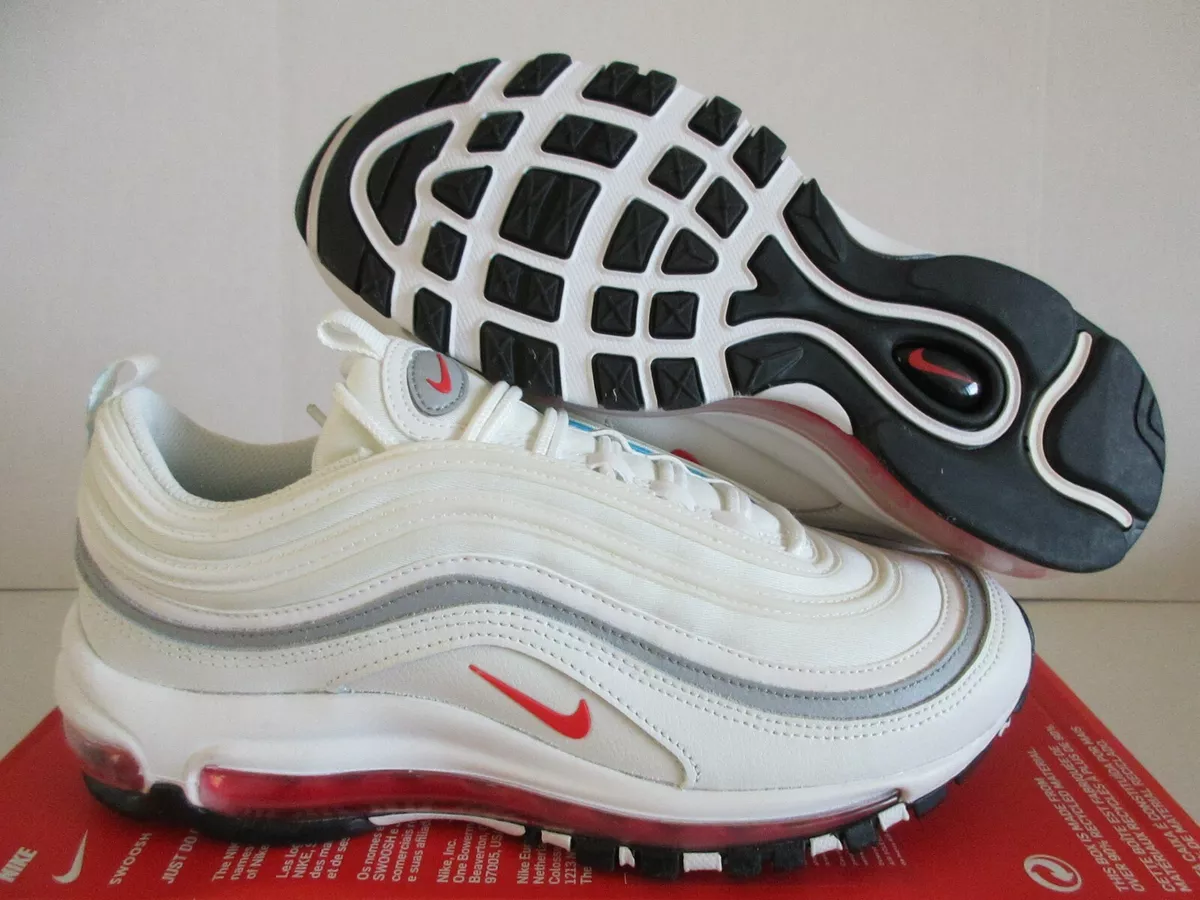 WMNS NIKE AIR MAX 97 SUMMIT WHITE-SIREN RED-BLACK SZ 8.5 [DA9325-101]