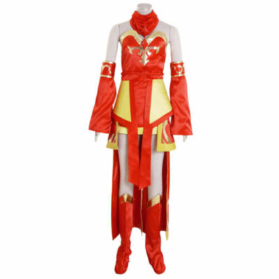 New Dota 2 Lina Inverse Lina witch Cosplay Costume Dress Custom Made：