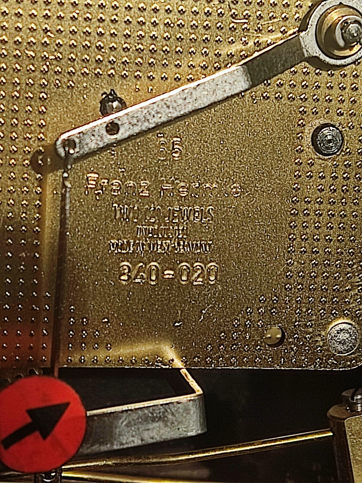 Franz Hermle moon phase full chiming Mantle Clock movement number 340