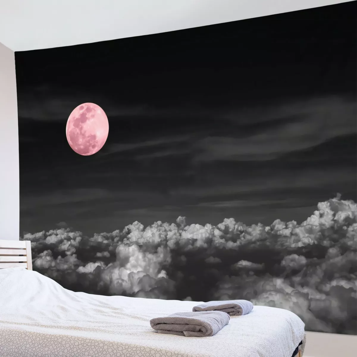 Pink moon online tapestry