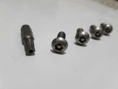 BLACK VW SECURITY Anti Theft luxury Auto License Plate Screws Stainless bolts SN