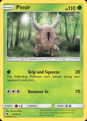 Pokemon Pinsir (4/240) Lost Thunder LP