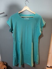 Label Be Size 14 Green Cap Sleeve T-shirt Dress (124/71/v)