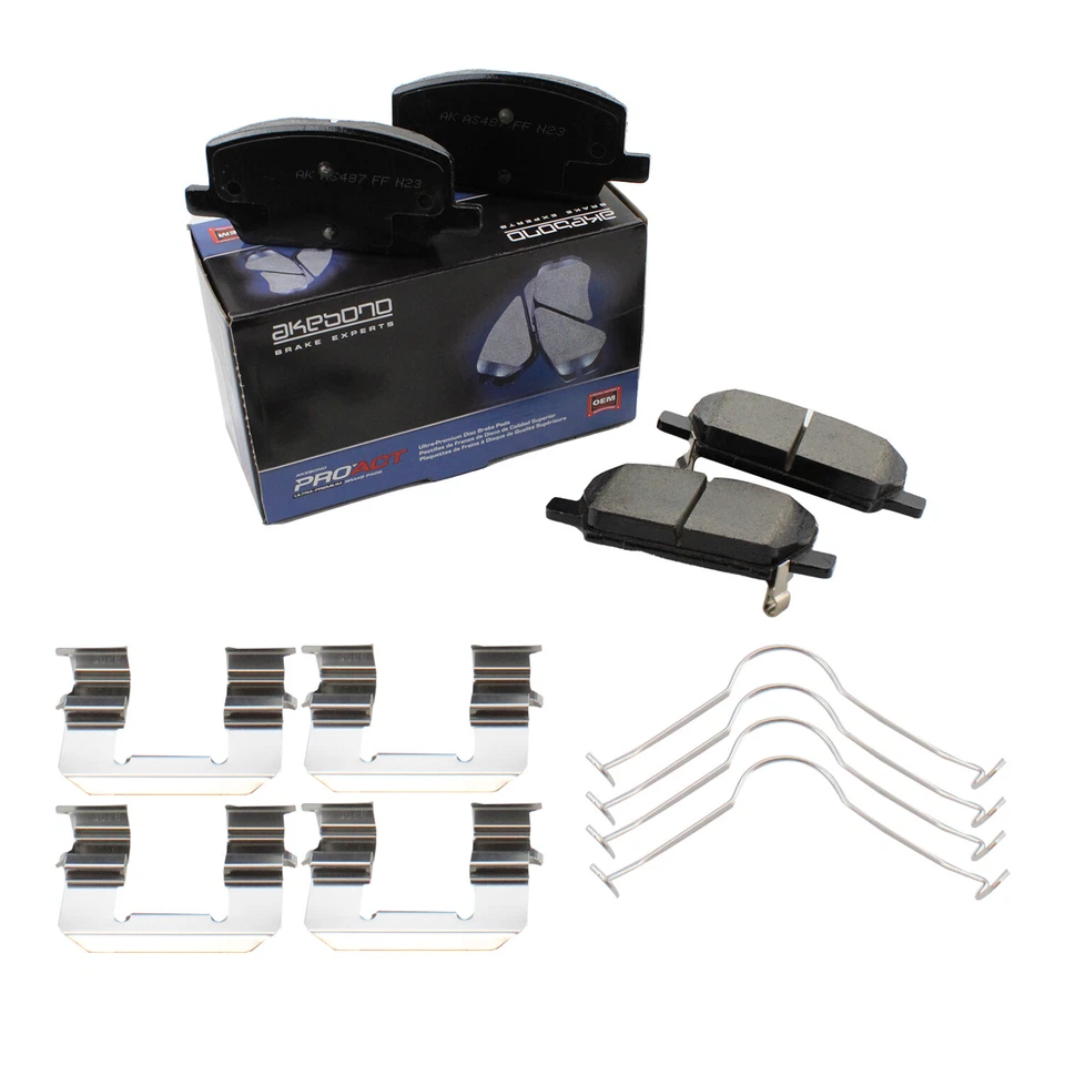 Pastillas de freno de disco delanteras de cerámica Akebono ProACT para Buick Encore Chevrolet Trax L4 Foto 3 de 4