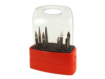 Whiteside 708 8 Piece Engraving CNC Router Bit Set 1/4
