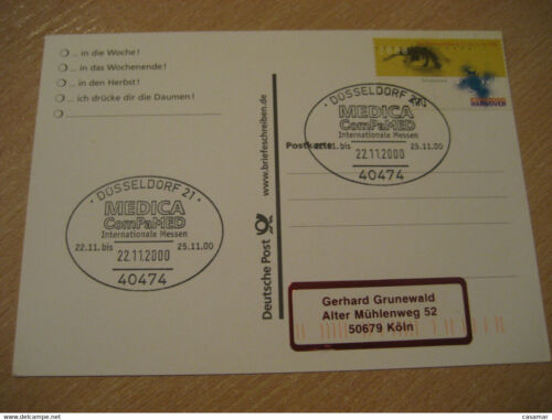 Dusseldorf 2000 Medical Compamed Health Sante Cancel Card Germany - Picture 1 of 1