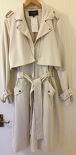 Women's Vila Fawn Raincoat Mac Mackintosh Trench Coat Large