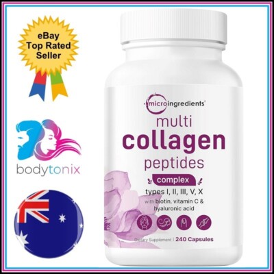 MULTI COLLAGEN PEPTIDES COMPLEX + Hyaluronic Acid Type I, II, III, V, X 240C