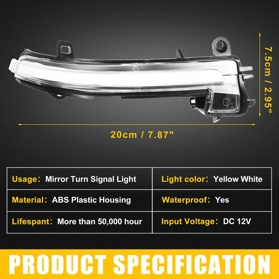 Luz intermitente espejo 63137280771 para BMW plástico negro transparente 1 par Foto 4 de 4