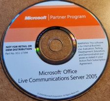 Microsoft Office Live Communications Server 2005 CD w/ Product Key X11-17394
