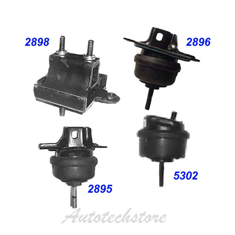 Set 4PCS 2001-2003 For Oldsmobile Aurora 4.0L Engine Motor & Trans. Mount M406 — 第 2/4 张图片