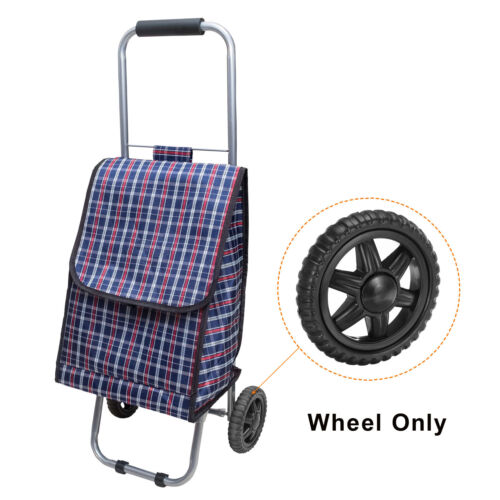 4pcs Shopping Cart Wheels Replacement 5 Inch Rubber Foaming Trolley Wheel Black - Picture 7 of 7