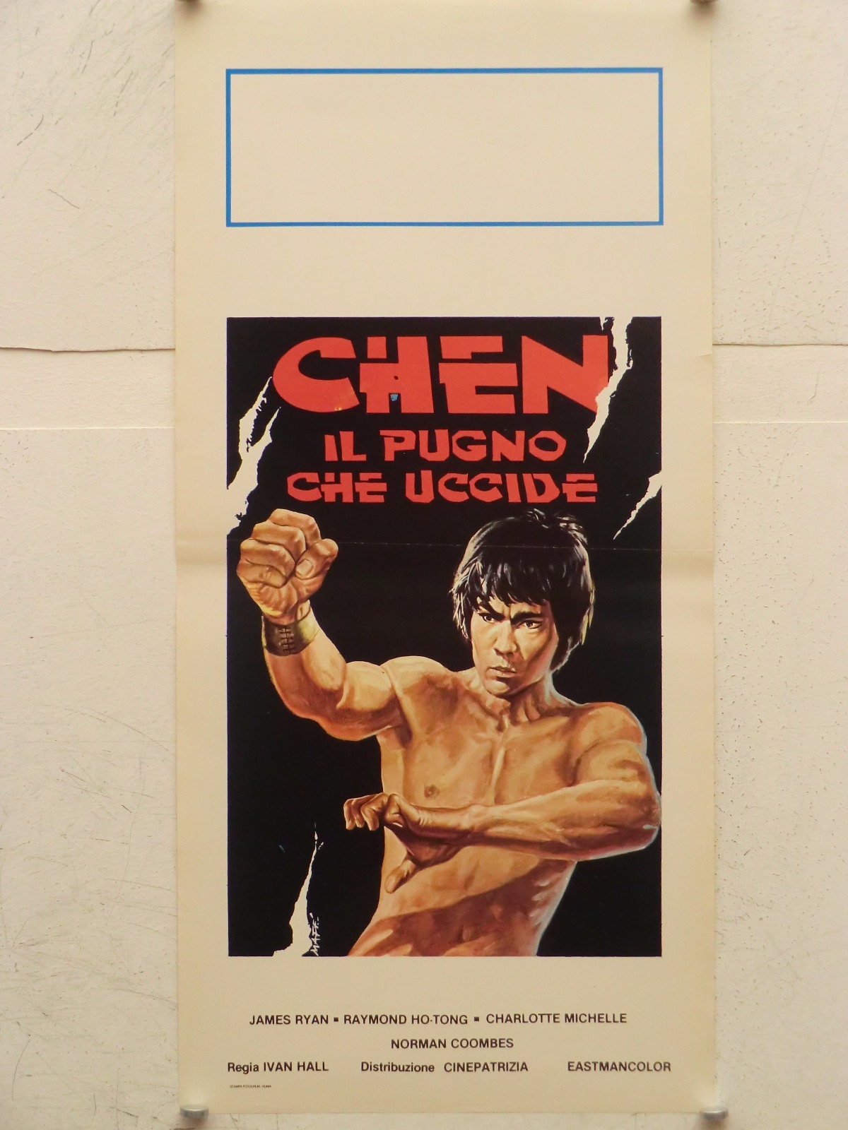 Locandina originale film Chen - il pugno che uccide (1980) - Regia di Ivan Hall