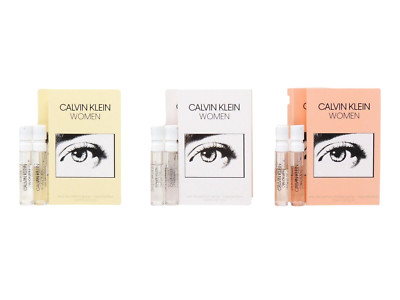 CALVIN KLEIN WOMEN EDT EDP INTENSE 1.2ml PERFUME SPRAY SAMPLES TRY ALL 3 x 2