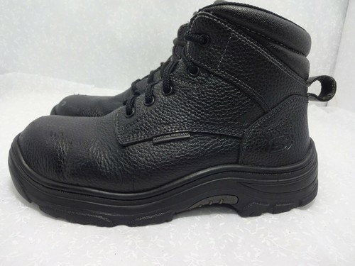 Burgin Tarlac Steel Toe Black Leather 