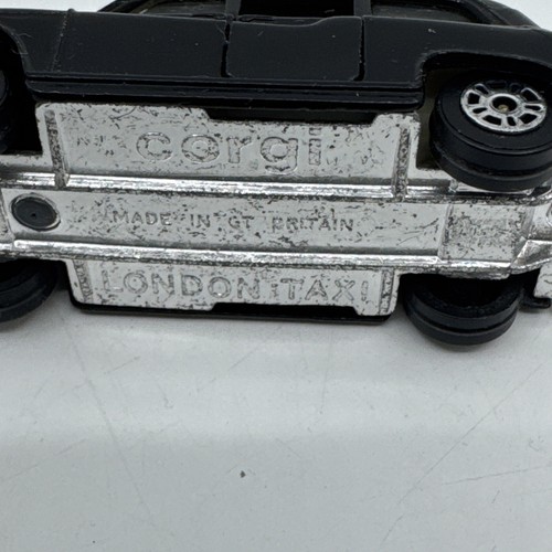 Vintage Corgi Toys London Taxi Cab Black Made in Great Britain Diecast Car - Picture 6 of 8