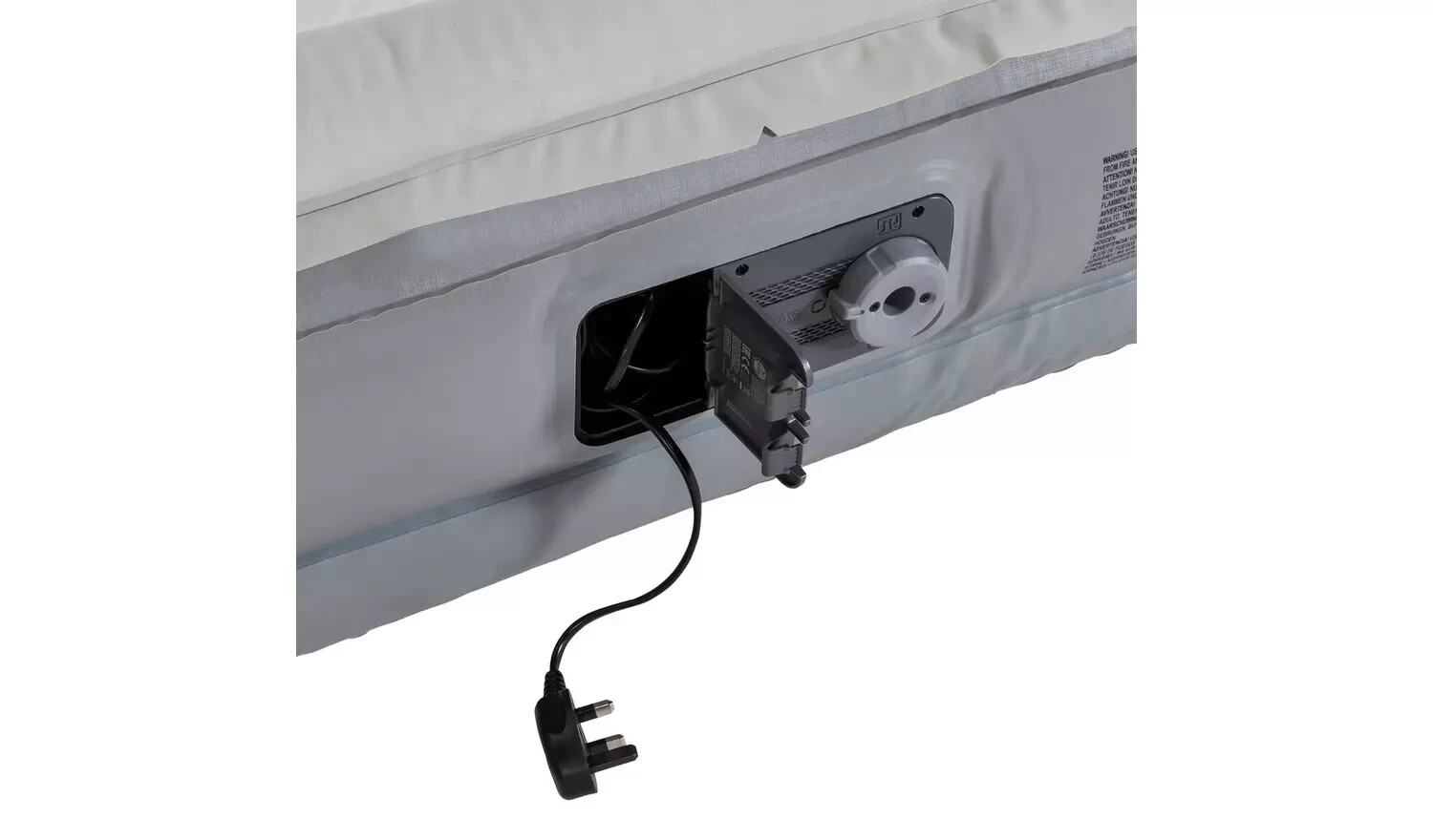 Bestway Comfort Quest Soft Back Double Height Air Bed Grey 8928139 U