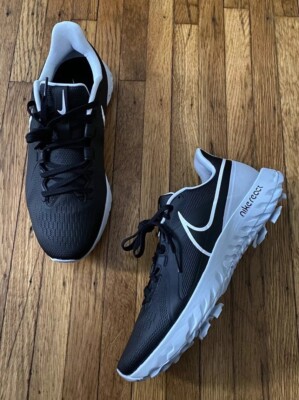 Nike React Infinity Pro Golf Shoes Cleats Black Grey CT6620-004 Size 9 Men NWOB