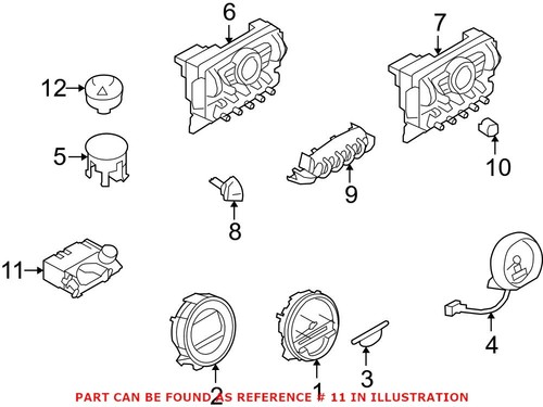 Push To Start/Stop Switch w/ Key Holder Genuine for Mini Cooper 2007-2016 - Picture 3 of 3