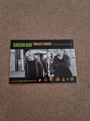 TNEWM106 ADVERT 5X8 GREEN DAY : 'WARNING' ALBUM