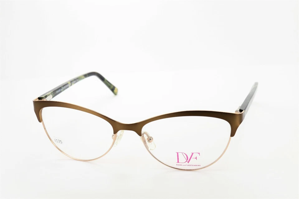 DIANE VON FURSTENBERG DVF8042 318 verde oliva 52-16-130 marco bisagras flexibles I135 Foto 2 de 4